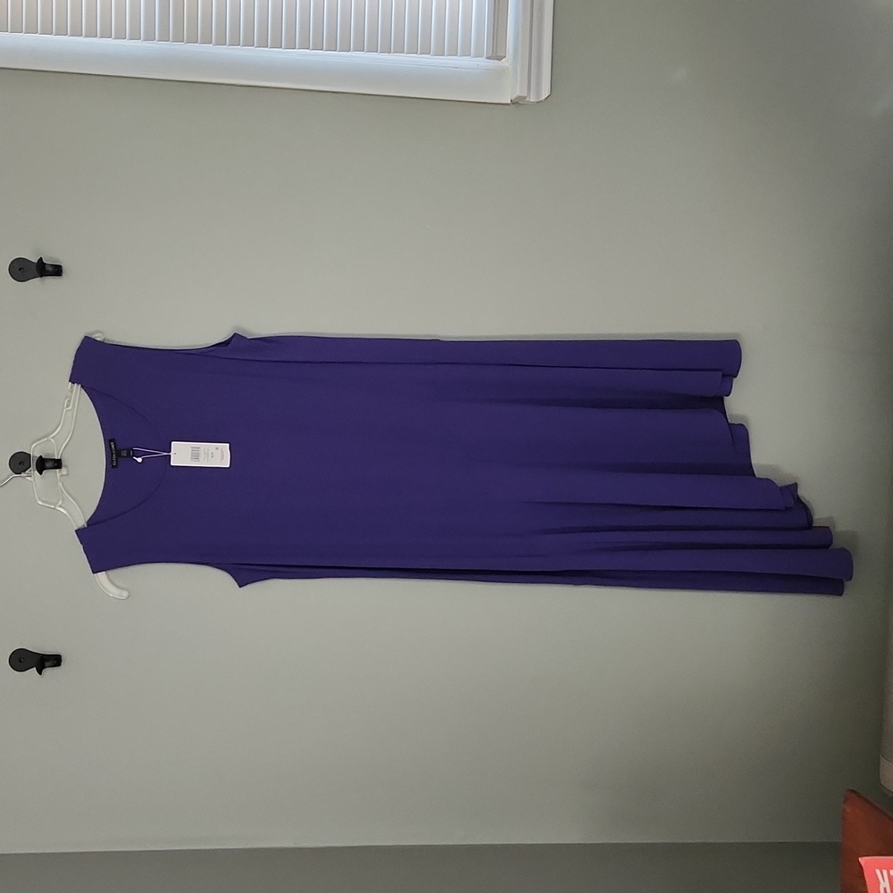 NWT EILEEN FISHER Silk Georgette Asymmetrical Dress  Size M/M